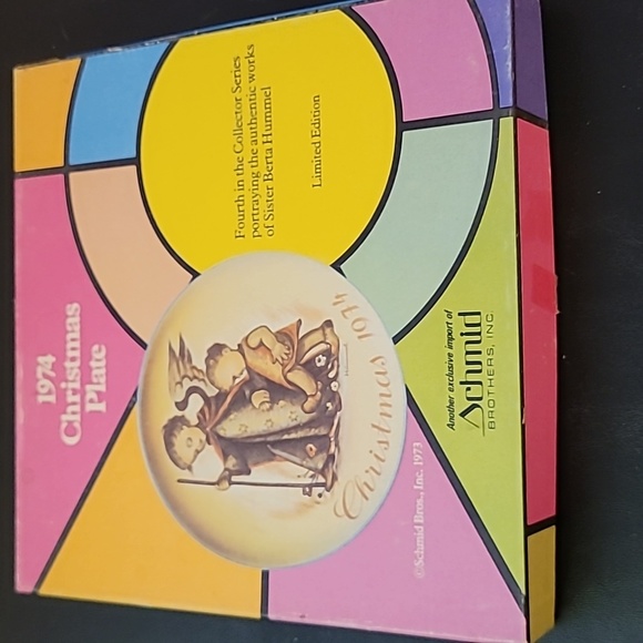 The Guardian Angel Christmas Plate 1974 - Picture 5 of 5